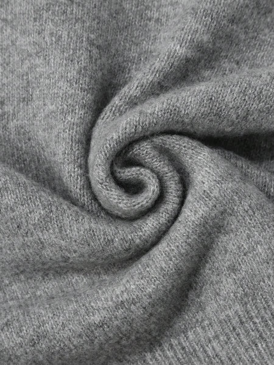 Embroidered Sweater & Pleated A-Line Skirt set