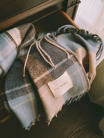 Faux Cashmere Tassel Shawl