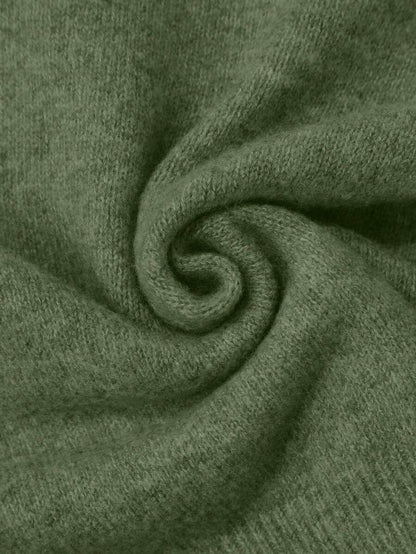 Embroidered Sweater & Pleated A-Line Skirt set