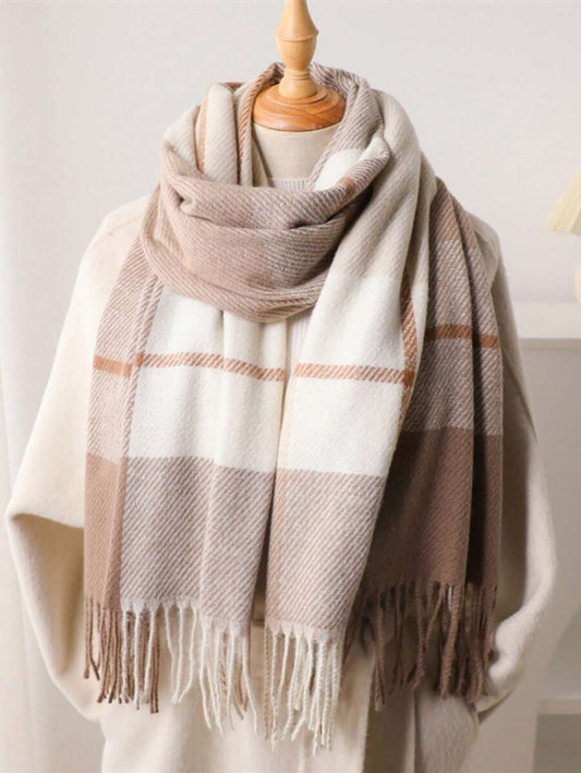 Women’s Plaid Cashmere-Feel Scarf