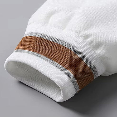 HOODED VARSITY JACKET