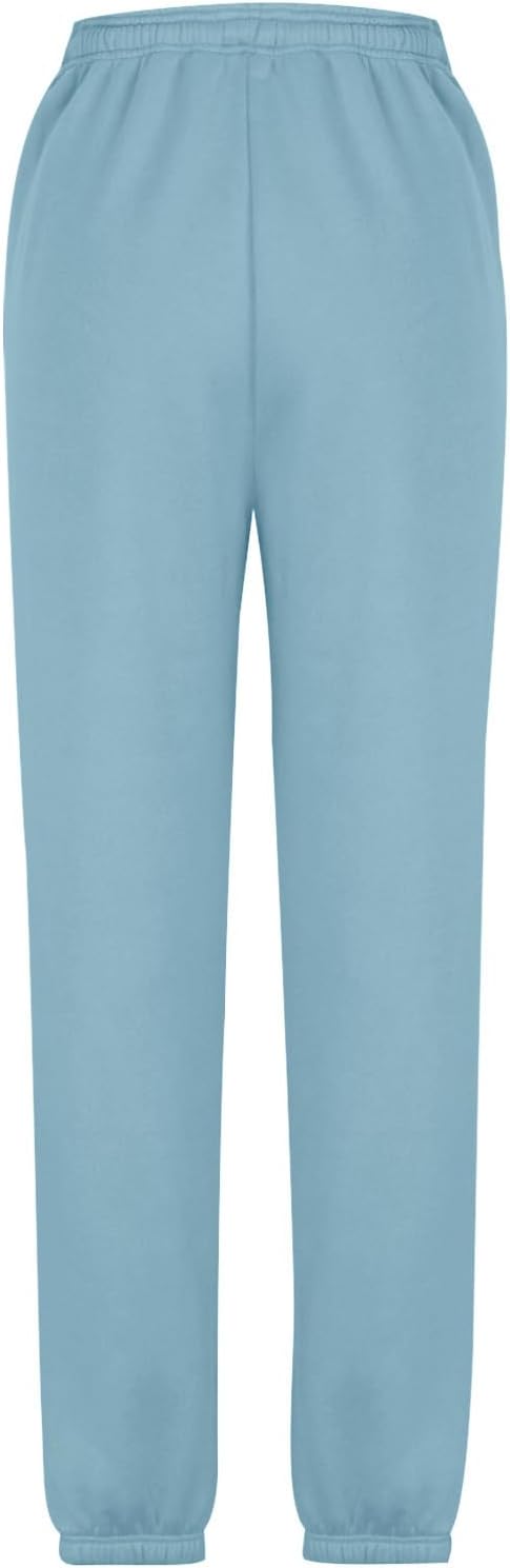 Sweatpants for Women Baggy Sweat Pants High Waisted Drawstring Joggers with Pockets Loose Fit Casual Workout Trousers
