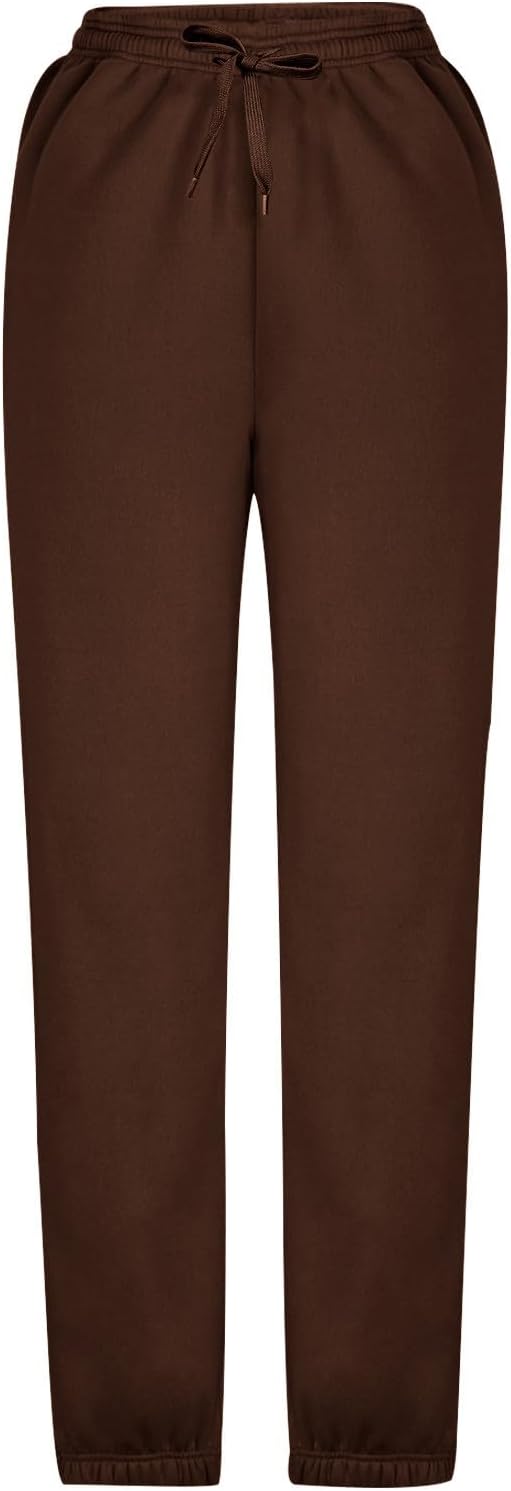 Sweatpants for Women Baggy Sweat Pants High Waisted Drawstring Joggers with Pockets Loose Fit Casual Workout Trousers