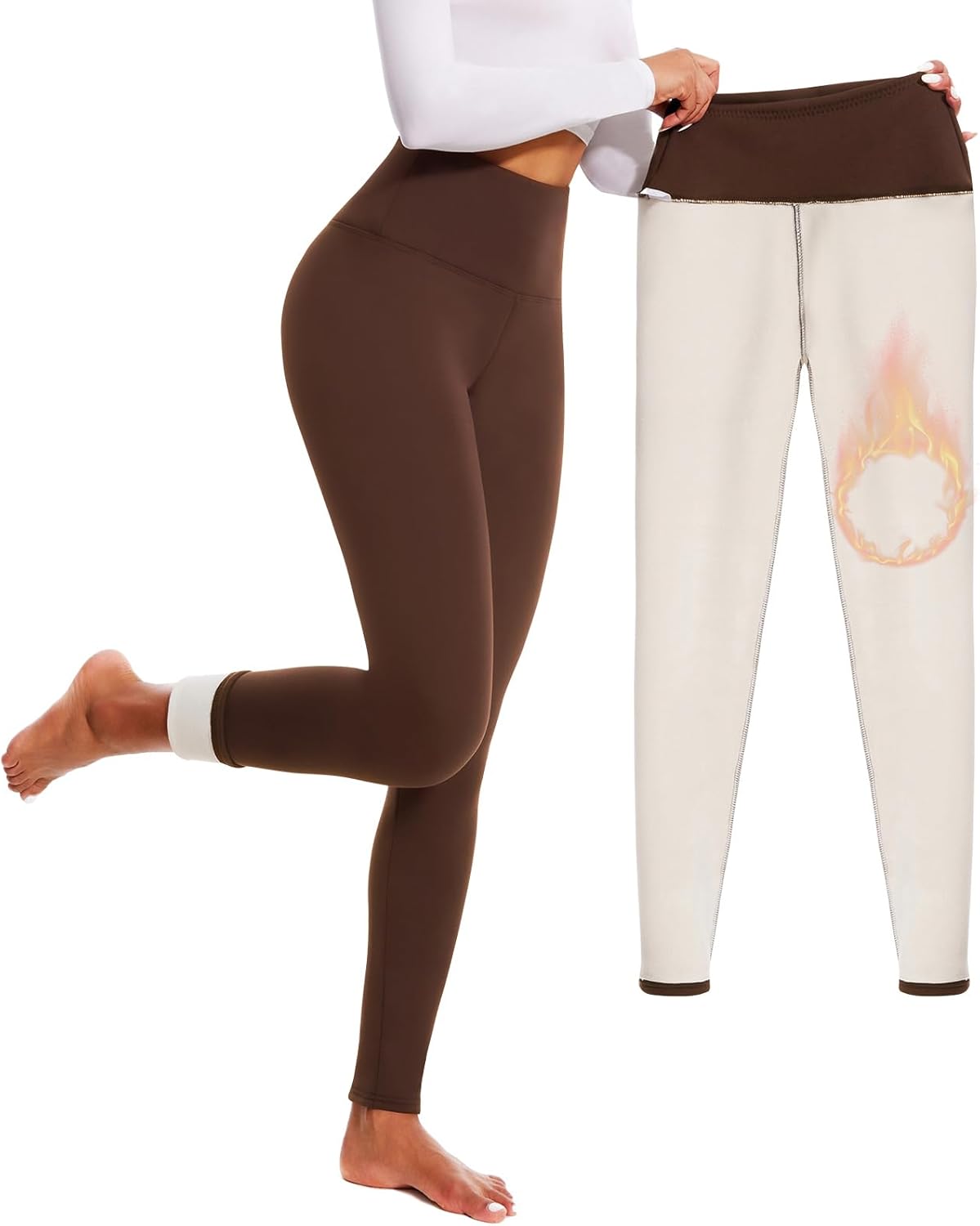 High Waisted Winter Yoga Pants