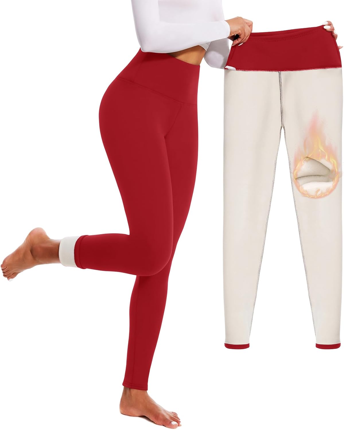 High Waisted Winter Yoga Pants