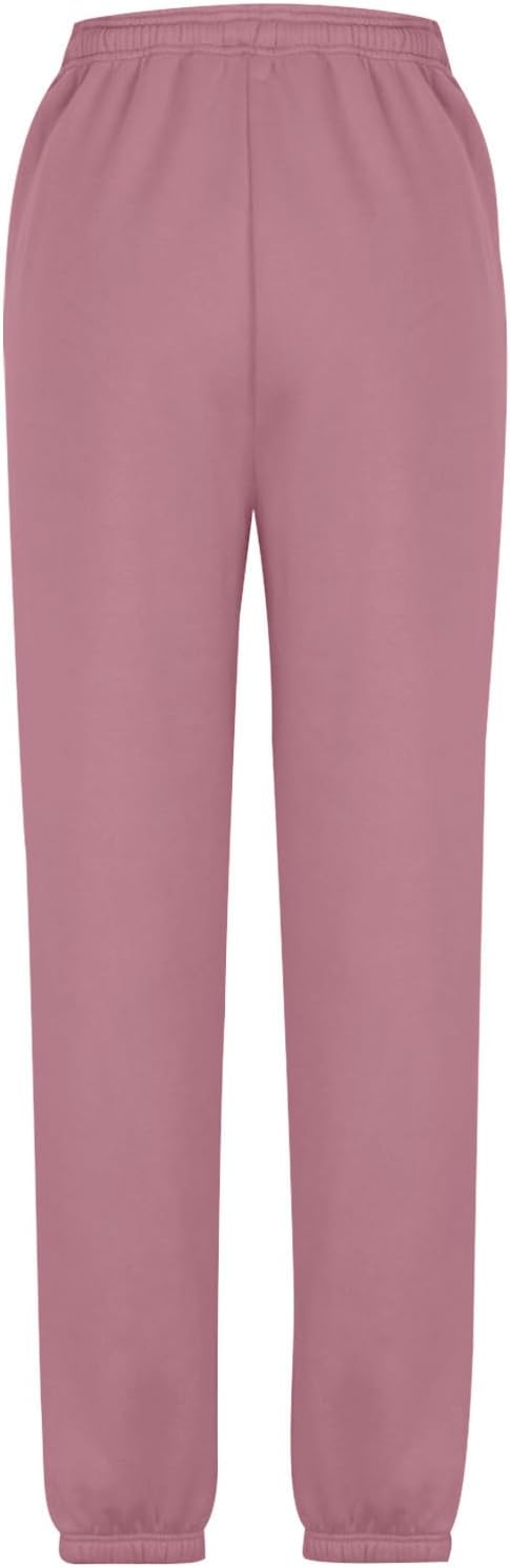 Sweatpants for Women Baggy Sweat Pants High Waisted Drawstring Joggers with Pockets Loose Fit Casual Workout Trousers