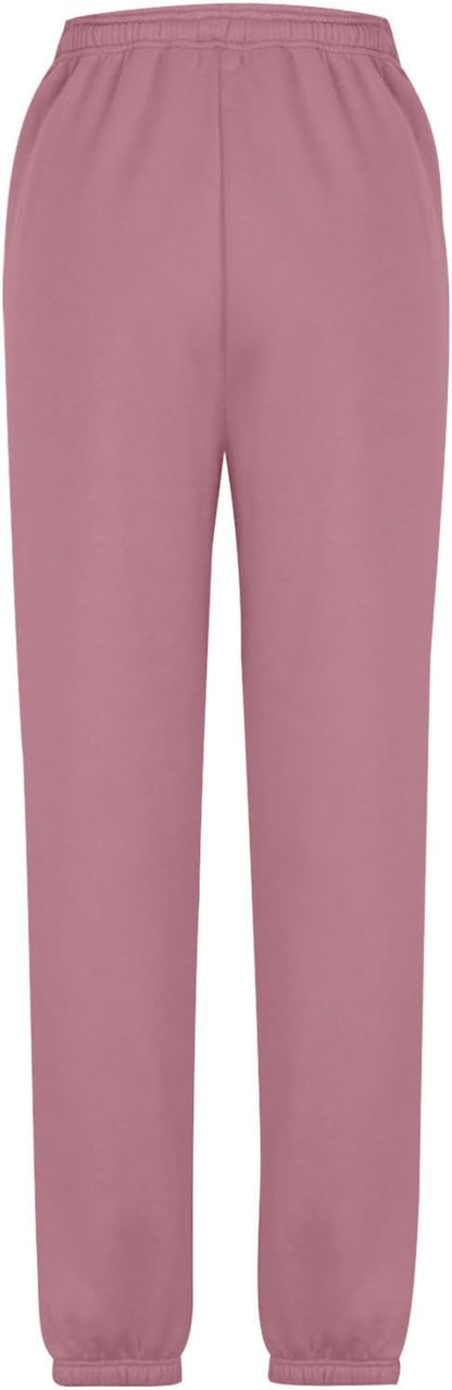 Sweatpants for Women Baggy Sweat Pants High Waisted Drawstring Joggers with Pockets Loose Fit Casual Workout Trousers