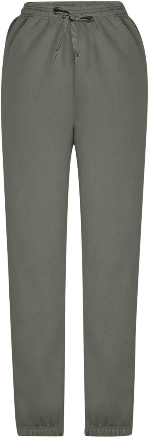 Sweatpants for Women Baggy Sweat Pants High Waisted Drawstring Joggers with Pockets Loose Fit Casual Workout Trousers