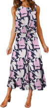 F: Navy Blue+purple Floral