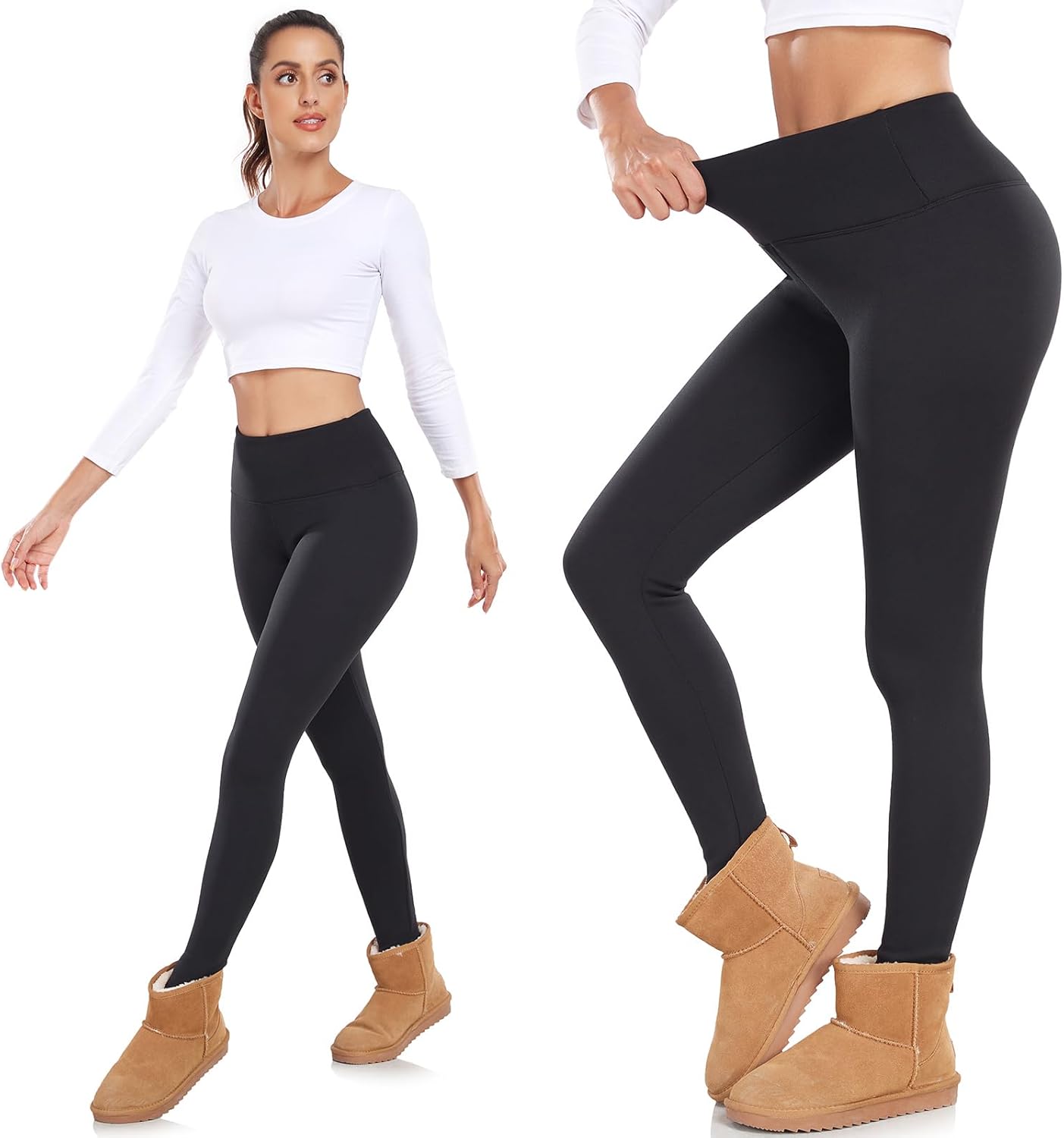 High Waisted Winter Yoga Pants