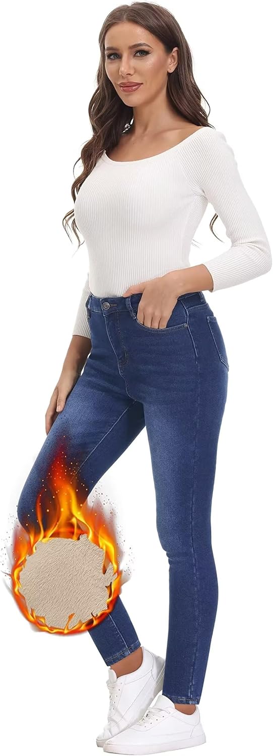 Fleece Lined Skinny Jeans