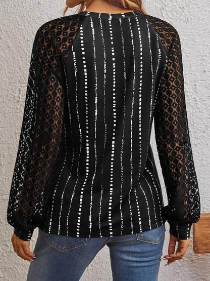 AUTOMET Womens Long Sleeve Shirts Pleated Lace Tops Fall Fashion Outfits Business Casual Blouses