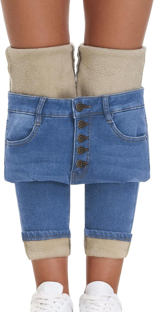 Fleece Lined Skinny Jeans