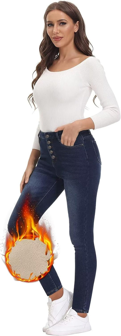 Fleece Lined Skinny Jeans