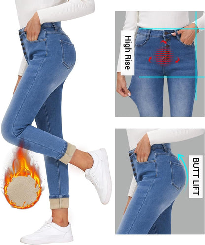 Fleece Lined Skinny Jeans