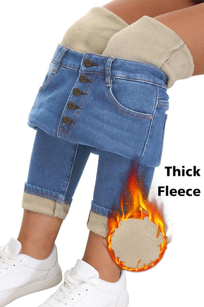 Fleece Lined Skinny Jeans