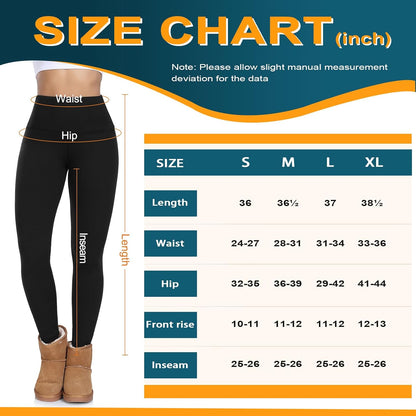 High Waisted Winter Yoga Pants