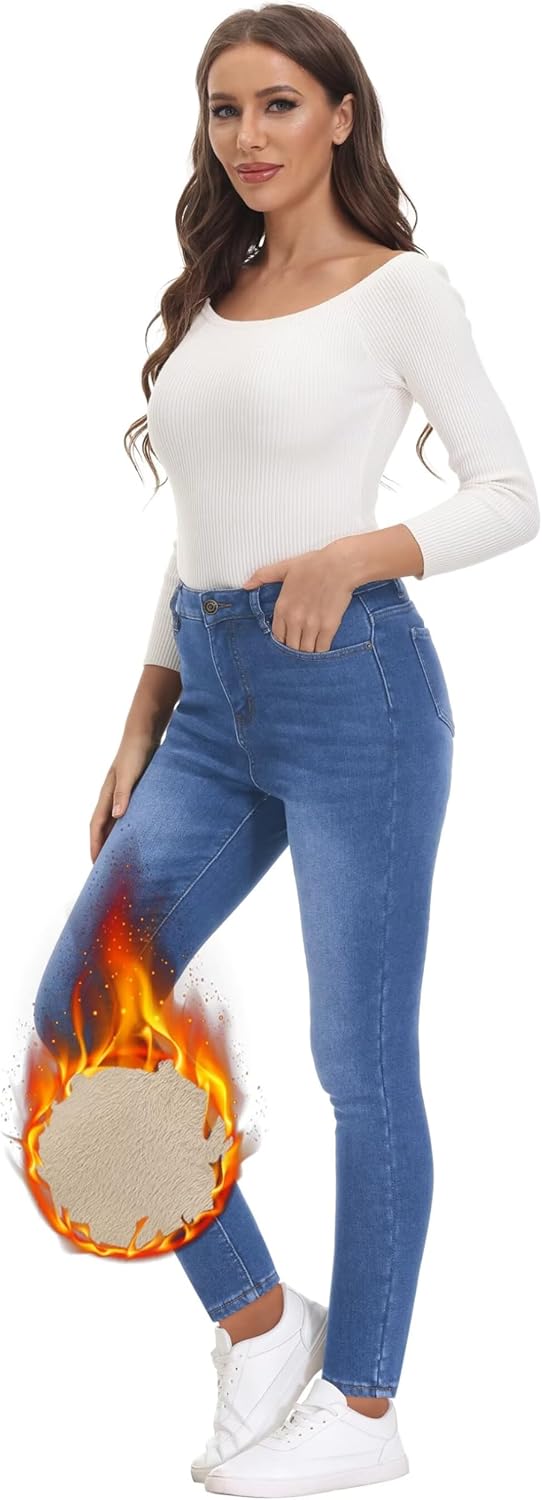 Fleece Lined Skinny Jeans