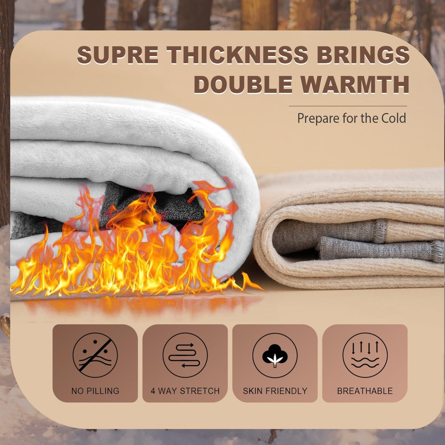 High Waisted Winter Yoga Pants