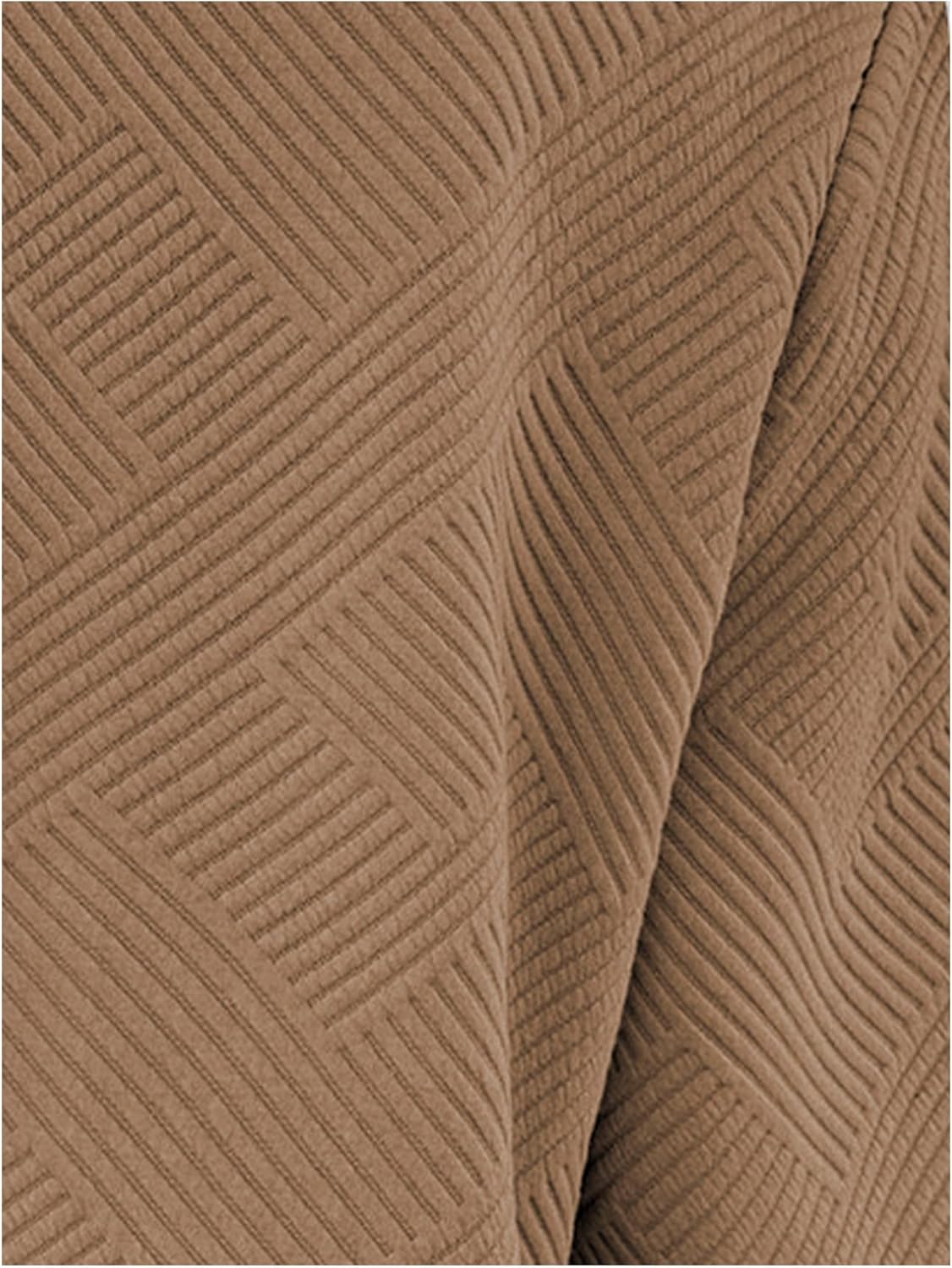 Verdusa Women's Zip Up Textured Lightweight Bomber Jacket Casual Long Sleeve Outerwear