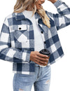 Dark Blue White Flannel