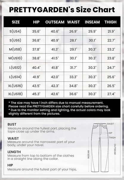 PRETTYGARDEN Wide Leg Jeans for Women Trendy 2025 High Waisted Stretchy Baggy Raw Hem Denim Palazzo Pants with Pockets