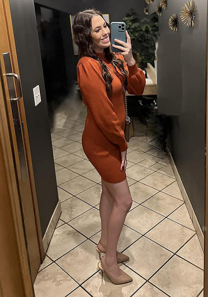 Turtleneck Sweater Dress