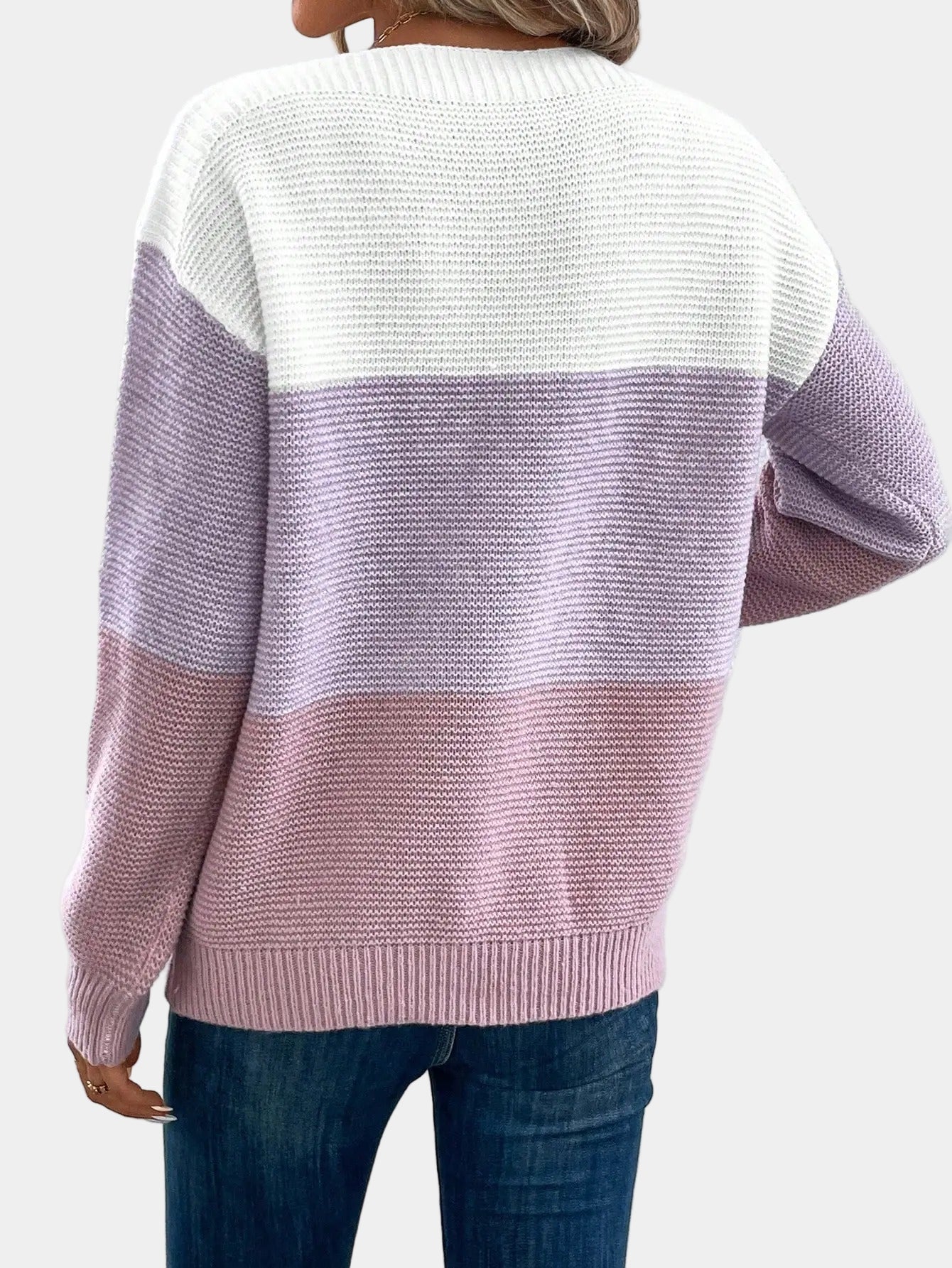 Stylish Ombre Knit Sweater