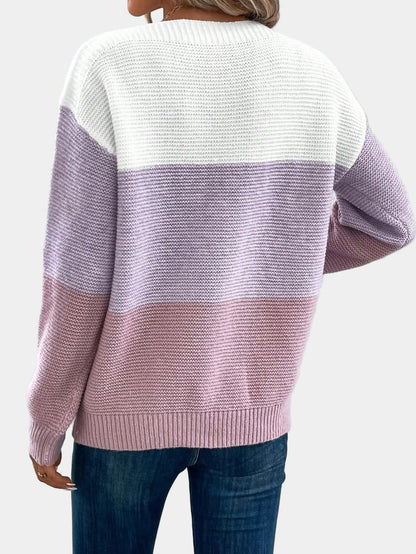Stylish Ombre Knit Sweater