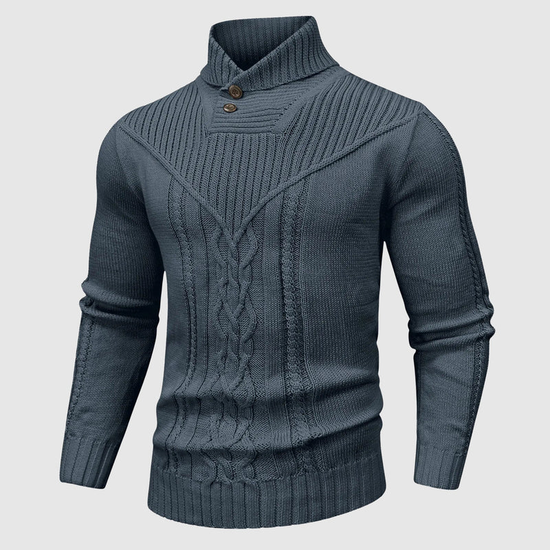 Gregorio - Knitted Sweater With Shawl Collar