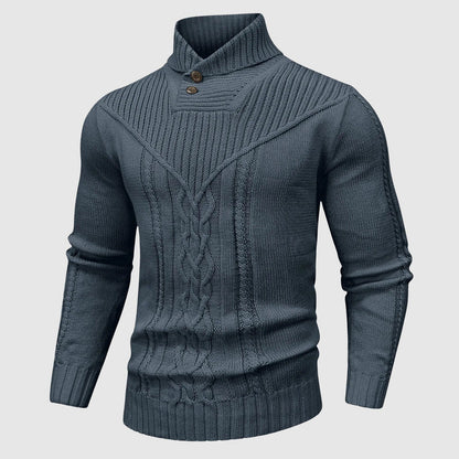 Gregorio - Knitted Sweater With Shawl Collar
