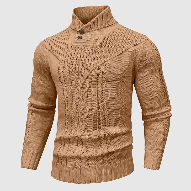 Gregorio - Knitted Sweater With Shawl Collar
