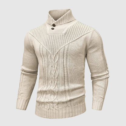 Gregorio - Knitted Sweater With Shawl Collar