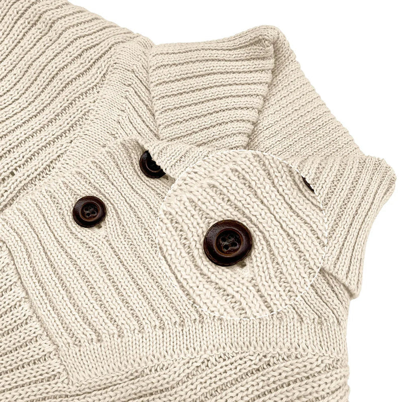 Gregorio - Knitted Sweater With Shawl Collar