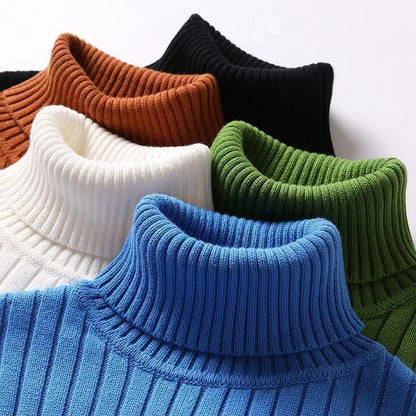 Tomo Ribbed Turtleneck Sweater
