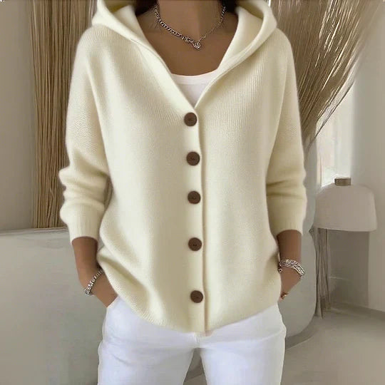 Elegant Long Sleeve Cotton Cardigan